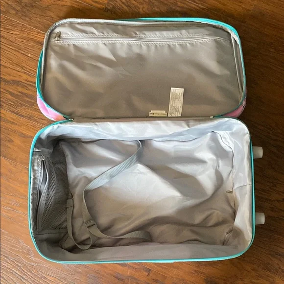 Pottery Barn Kids Pink Butterfly Rolling Suitcase